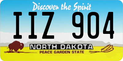 ND license plate IIZ904