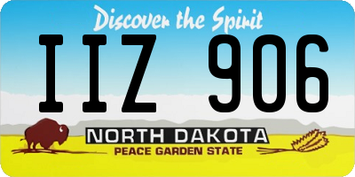 ND license plate IIZ906