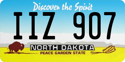 ND license plate IIZ907