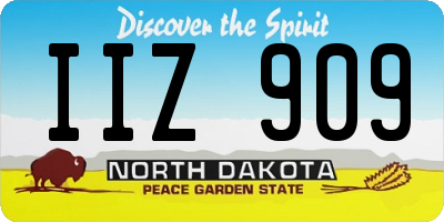 ND license plate IIZ909