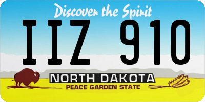 ND license plate IIZ910