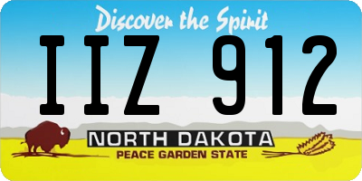 ND license plate IIZ912