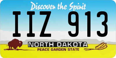 ND license plate IIZ913