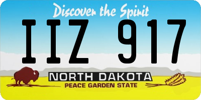ND license plate IIZ917