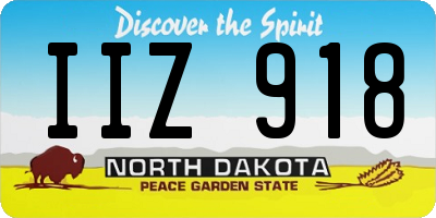 ND license plate IIZ918