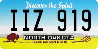 ND license plate IIZ919