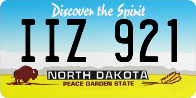 ND license plate IIZ921