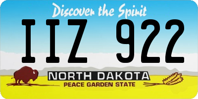 ND license plate IIZ922
