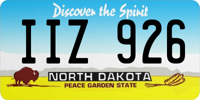 ND license plate IIZ926