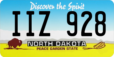 ND license plate IIZ928