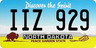ND license plate IIZ929