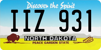 ND license plate IIZ931