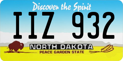 ND license plate IIZ932