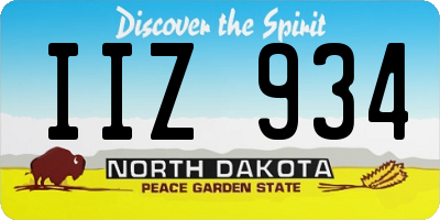 ND license plate IIZ934
