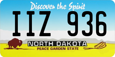 ND license plate IIZ936
