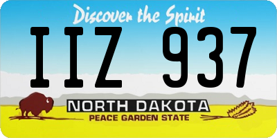 ND license plate IIZ937