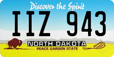 ND license plate IIZ943