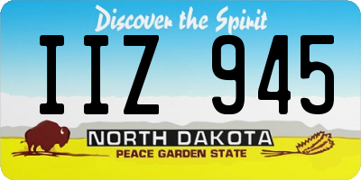 ND license plate IIZ945