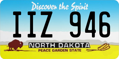 ND license plate IIZ946
