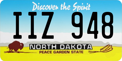ND license plate IIZ948