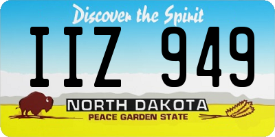 ND license plate IIZ949