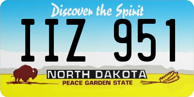 ND license plate IIZ951
