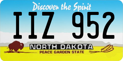 ND license plate IIZ952
