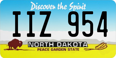 ND license plate IIZ954