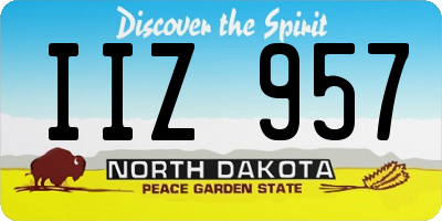 ND license plate IIZ957