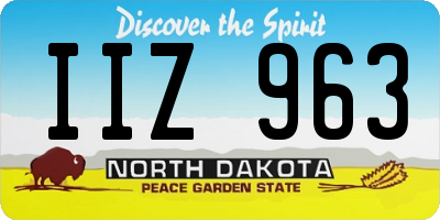 ND license plate IIZ963