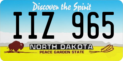 ND license plate IIZ965