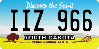 ND license plate IIZ966