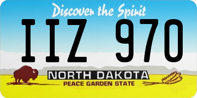 ND license plate IIZ970