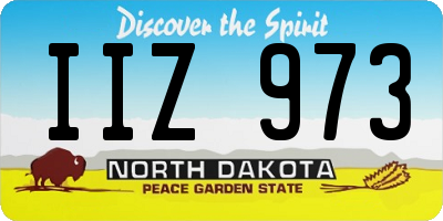 ND license plate IIZ973