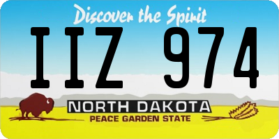 ND license plate IIZ974