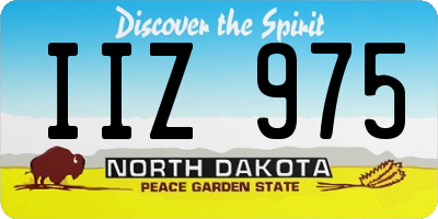ND license plate IIZ975