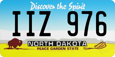 ND license plate IIZ976
