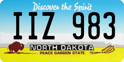 ND license plate IIZ983