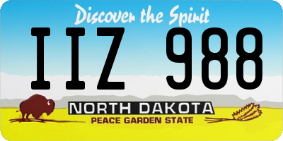 ND license plate IIZ988