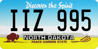 ND license plate IIZ995