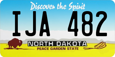 ND license plate IJA482