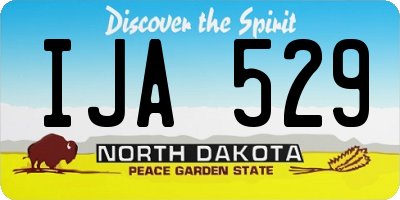 ND license plate IJA529