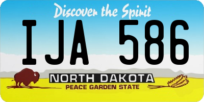 ND license plate IJA586