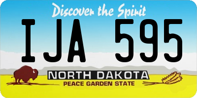 ND license plate IJA595