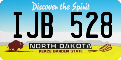 ND license plate IJB528