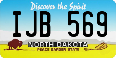 ND license plate IJB569