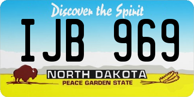 ND license plate IJB969