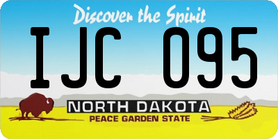 ND license plate IJC095