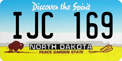 ND license plate IJC169