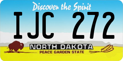 ND license plate IJC272